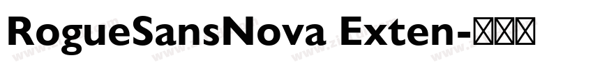RogueSansNova Exten字体转换
